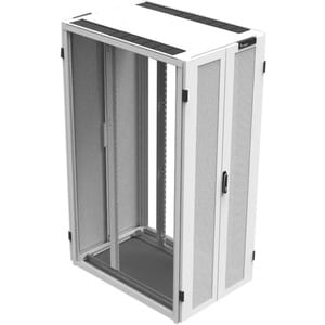 MINKELS 42U Enclosed Cabinet Rack Cabinet for Server - White - 1500 kg Static/Stationary Weight Capacity
