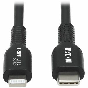 Eaton Tripp Lite Series USB-C to Lightning Sync/Charge Cable (M/M), MFi Certified, Black, 3 m (9.8 ft.) - 9.84 ft Lightnin