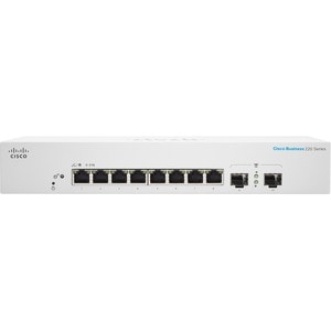 Cisco Business 220 CBS220-8FP-E-2G 8 Ports Manageable Ethernet Switch - Gigabit Ethernet - 10/100/1000Base-T, 1000Base-X -