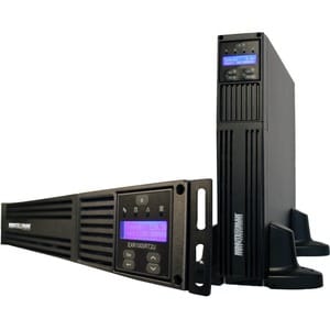 Minuteman EXR 3000VA Tower/Rack/Wall Mountable UPS - 2U Tower/Rack/Wall Mountable - 8 Hour Recharge - 2.50 Minute Stand-by