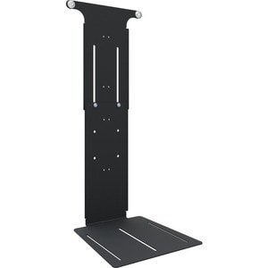 SmartMetals Mounting Shelf for Camera, Flat Panel Display, Monitor, TV, Floor Stand - Black - Height Adjustable - 218.4 cm