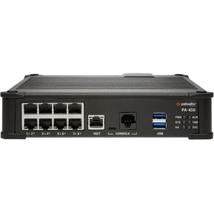 Palo Alto PA-450 Network Security/Firewall Appliance - 8 Port - 10/100/1000Base-T - Gigabit Ethernet - 3DES, AES (128-bit)