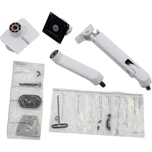 HX DESK MONITOR ARM WITH HD PIVOT WHITE