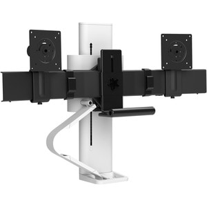 Ergotron TRACE Desk Mount for Monitor, LCD Display - White - 2 Display(s) Supported - 27" Screen Support - 21.61 lb Load C