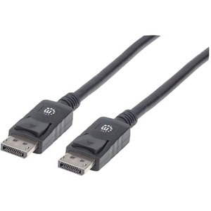 DisplayPort 1.2 Cable, 4K@60hz, 3m, Male to Male, Equivalent to Startech DISPL3M, With Latches, Fully Shielded, Black, Lif