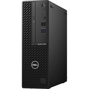 Dell OptiPlex 3000 3080 Desktop Computer - Intel Core i5 10th Gen i5-10505 Hexa-core (6 Core) 3.20 GHz - 8 GB RAM DDR4 SDRAM - 256 GB M.2 PCI Express NVMe SSD - Small Form Factor - Black - Intel B460 Chip - Windows 10 Pro 64-bit - Intel UHD Graphics 630 DDR4 SDRAM - DVD-Writer - 200 W