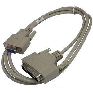 Lantronix DB25M to DB9F Serial Cable - 6 ft Serial Data Transfer Cable for Server - First End: 1 x 25-pin DB-25 Serial - M