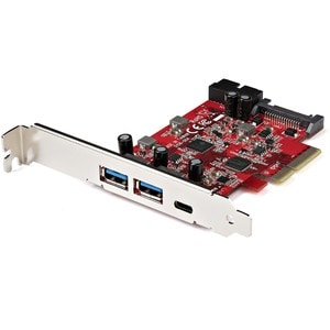 StarTech.com 5-Port USB PCIe Card, 10Gbps USB 3.2 Gen 2 PCIe Card, 1 USB-C/2 USB-A, Internal Header (2x 5Gbps USB), USB C 