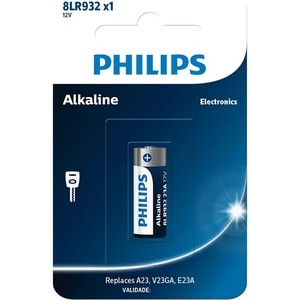 Philips Battery - Alkaline - 1 - For Portable Audio Device, Toy, Keyless Entry - 12 V DC Shelf Life