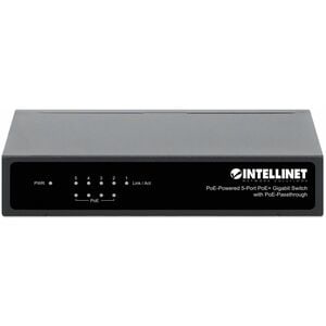 Switch con 5 puertos Gigabit alimentado por PoE, con transferencia de PoE 4 puertos PoE PSE, 1 puerto PoE PD, IEEE 802.3at