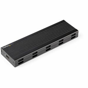 StarTech.com Drive Enclosure - USB 3.2 (Gen 2) Type C Host Interface - UASP Support External - Black - 1 x Total Bay - Alu