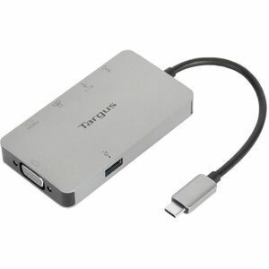 Targus DOCK419USZ USB 3.2 (Gen 1) Type C Docking Station for Notebook - 100 W - Gray - 2 Displays Supported - 4K, Full HD 