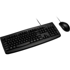 Kensington Pro Fit Washable Wired Desktop Set - USB Cable Keyboard - USB Cable Mouse - Optical - 1600 dpi - Rugged - Scrol