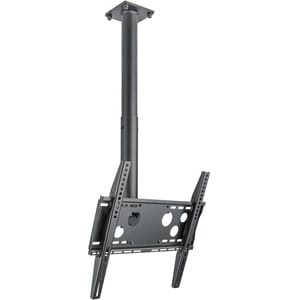 HAGOR Deckenhalterung für TV, Display - Schwarz - Höhenverstellbar - 1 Unterstützte(r) Display(s)Bildschirmgröße: 81,3 cm bis 127 cm (50 Zoll) - max. 50 kg Traglast - 100 x 100, 400 x 400 - VESA-Wandhalterungsnorm