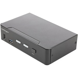 2 Port HDMI KVM-Switch - 4K 60Hz Ultra HD HDR - HDMI 2.0 KVM Umschalter - Audio (SV231HU34K6) - 2 Computer - 1 Lokaler Ben