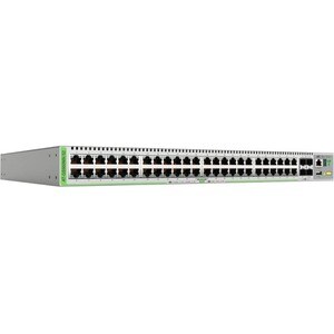 Allied Telesis CentreCom GS980MX/52 Layer 3 Switch - 48 Ports - Manageable - 10 Gigabit Ethernet, Gigabit Ethernet - 10GBa