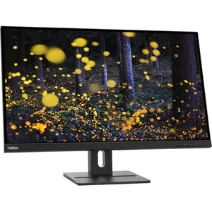 Moniteur LCD Lenovo ThinkVision E27q-20 27" Class WQHD - 16:9 - Noir corbeau - 68,6 cm (27") Viewable - Technologie IPS - 