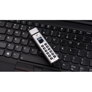 DataLocker K350 256 GB Encrypted USB Drive - 256 GB - USB 3.2 (Gen 1) Type A, USB 2.0 Type A - 190 MB/s Read Speed - 190 M