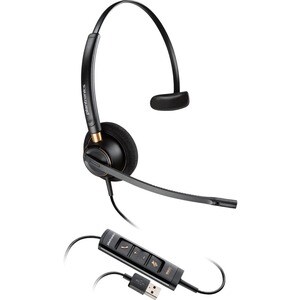Poly EncorePro Com fios Headset Mono Fone de ouvido - Monaural - Escuta - 150 Hz para 6.80 kHz - 208.5 cm Cabo - USB tipo 
