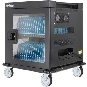 Charging Cabinet/Cart via AC Adapter (UK) x32 Devices, Trolley, Using supplied AC Adapter (power cables) included with dev