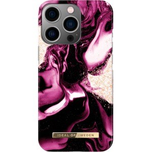 iDeal Of Sweden Case for Apple iPhone 13 Pro Smartphone - Golden Ruby Marble - Smooth - Scratch Resistant - Plastic, Micro