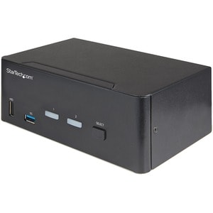 StarTech.com KVM-Switchbox - TAA-konform - 2 Computer - 1 Lokaler Benutzer(n) - 3840 x 2160 - 10 x USB - 6 x HDMI - Desktop