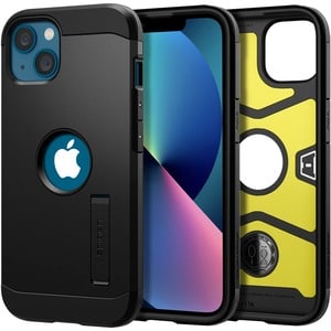 Spigen Tough Armor Case for Apple iPhone 13 mini Smartphone - Black - OEM - Impact Resistant, Shock Absorbing - Foam, Poly