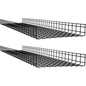 Tripp Lite by Eaton Wire Mesh Cable Tray - 450 x 100 x 1500 mm (18 in. x 4 in. x 5 ft.), 2-Pack - Cable Tray - Black - 2 -