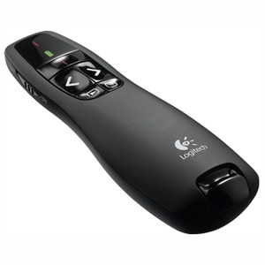 Logitech R400 Presentation Pointer - Radio Frequency - USB - Laser - Wireless - 15 m