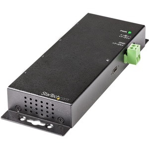 StarTech.com 4 Port USB C Hub 10Gbps, Metal Industrial USB-C Hub, 2x USB-C & 2x USB-A, ESD Surge Protection, Self-Powered 