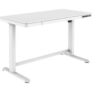 Digitus Tabelle Desk - Weiß Rechteck Top - Weiß Sockel Basis - Höhenverstellbar - 1200 mm Table Top Width x 600 mm Tischpl