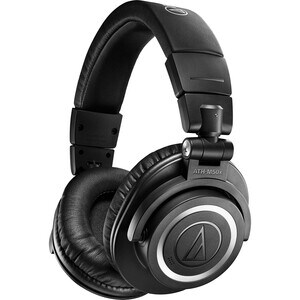 Audio-Technica Wireless Over-Ear Headphones - Stereo - Mini-phone (3.5mm) - Wired/Wireless - Bluetooth - 32.8 ft - 38 Ohm 