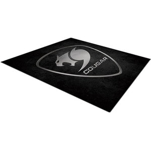 COUGAR COMMAND Alfombra para piso para Silla - 1100mm Longitud x 1100mm Ancho x 4mm Grosor - Material/Tejido, Caucho natural