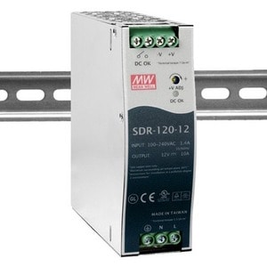 B+B SmartWorx 120W Single Output Industrial DIN RAIL With PFC Function - DIN Rail - 120 V AC, 230 V AC Input - 12 V DC Out