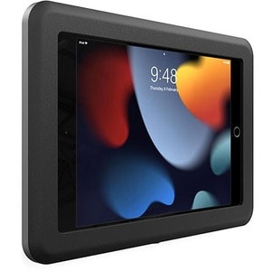 Bosstab Lockable iPad Stand - Up to 0.40" Screen Support - 8.27" Height x 11.69" Width x 1.32" Depth - Metal, Plastic - Black