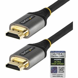 StarTech.com 6ft/2m HDMI 2.1 Cable, Certified Ultra High Speed HDMI Cable 48Gbps, 8K 60Hz/4K 120Hz HDR10+, 8K HDMI Cable, 