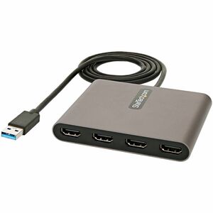 StarTech.com USB 3.0 to Quad HDMI Adapter, USB to 4x HDMI Monitor Converter for Windows (no support for macOS/ChromeOS/Lin