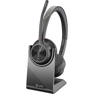 Poly Voyager 4300 UC 4320-M Wired/Wireless Over-the-head Stereo Headset - Binaural - Ear-cup - 5000 cm - Bluetooth - 20 Hz