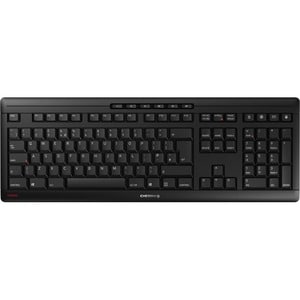 CHERRY STREAM Tastatur - Kabellos Konnektivität - USB Typ-A Schnittstelle - Deutsch - Schwarz - SX Keyswitch - 10 m - 2,40