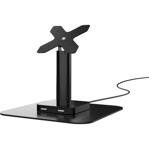 CTA Digital VESA Compatible Desk Mount with USB Ports and Cable Routing (Black) - 75 x 75, 100 x 100 - VESA Mount Compatib