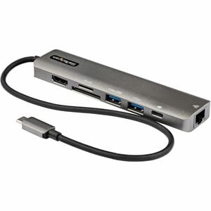 StarTech.com Adattatore multiporta USB C a HDMI 2.0 4K 60 Hz, 100W PD, SD/MicroSD, Hub USB 3.0 - USB Type-C Mini Dock - Ca