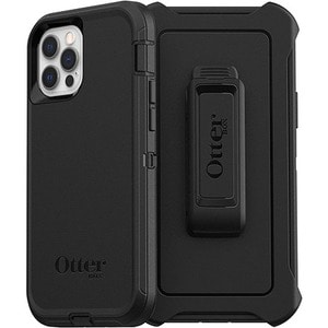 OtterBox Defender Rugoso Estojo de transporte (Revestimento) Apple iPhone 12 Pro, iPhone 12 Smartphone - Preto - Resistent