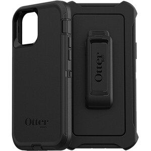 OtterBox Defender Rugoso Estojo de transporte (Revestimento) Apple iPhone 12, iPhone 12 Pro Smartphone - Preto - Resistent