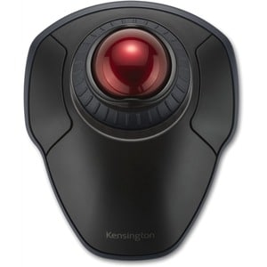 Kensington Orbit Wireless Trackball with Scroll Ring - Black - Optical - Wireless - Bluetooth/Radio Frequency - 2.40 GHz -
