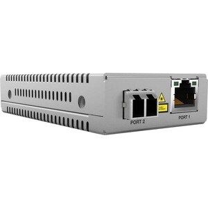 Allied Telesis MMC2000LX/LC Transrecetor/conversor media - Compatível com TAA - 2 Porta(s) - 1 x Rede (RJ-45) - Cabo de pa