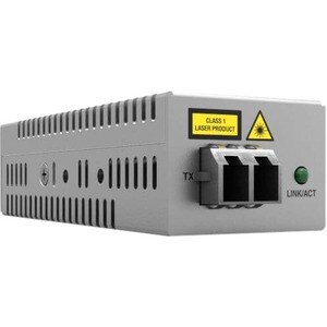 Allied Telesis DMC1000/LC Transrecetor/conversor media - 2 Porta(s) - 1 x Rede (RJ-45) - USB - Duplex Porta LC - Cabo de p