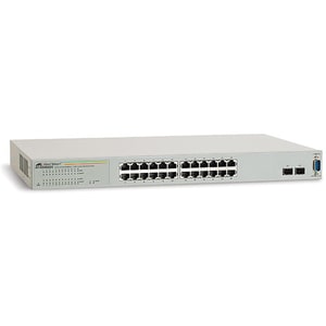 Allied Telesis WebSmart AT-GS950/24 22 Portas Gerenciável Comutador Ethernet - Gigabit Ethernet - 10/100/1000Base-T - 2 Slots SFP - Montável sobre rack, Montagem em parede
