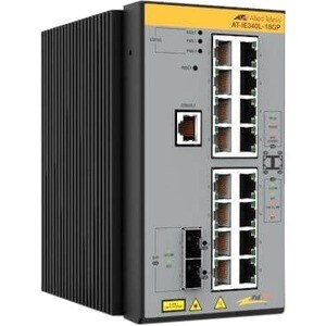 Allied Telesis IE340 IE340L-18GP 16 Portas Gerenciável Comutador de camada 3 - 3 Camada suportada - Modular - 2 Slots SFP 