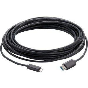 Vaddio USB 3.2 Gen 2x1 Type C to Type A Active Optical Cable Plenum - 98.43 ft Fiber Optic Data Transfer Cable for Video C