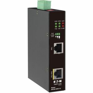 Eaton Tripp Lite Series Industrial Gigabit Ethernet PoE injector, 60W PoE++, 802.3bt, Midspan, -40℃ to +75℃, IP30 housing,